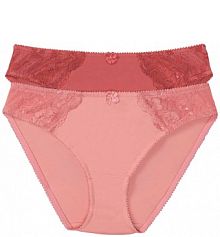 Figi z delikatną koronką (2 pary)  Bonprix