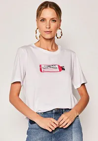 Silvian heach T-shirt br\u0105zowy W stylu casual Moda Koszulki T-shirty 