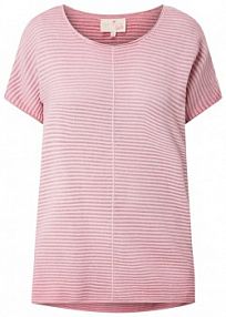 Sweter z ukośnie skrojonymi rękawami model Hjördis Lieblingsstück różowy damski