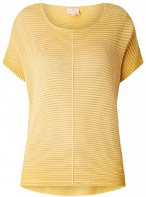 Sweter z ukośnie skrojonymi rękawami model Hjördis Lieblingsstück żółty damski EAN 20040316