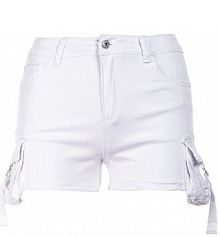 Białe szorty Vivialori Born2Be damskie