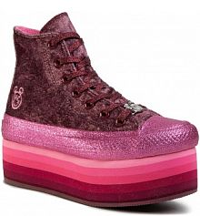 Półbuty sznurowane Converse różowe damskie