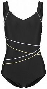 Kostium kąpielowy z lamówką  Bonprix