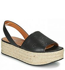 Espadryle Kenzo  czarne damskie ESPADRILLE PLATEFORM SANDAL