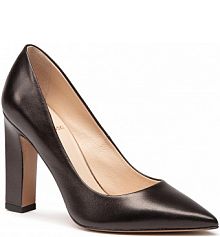 Półbuty na obcasie Baldowski czarne