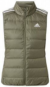 Kamizelka puchowa z poliestrem z recyklingu adidas Originals zielona damska