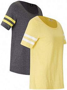 Lekki T-shirt funkcjonalny (2 szt.)  damski Bonprix
