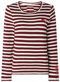 Bluza ze wzorem w paski model Calista Lieblingsstück biała damska