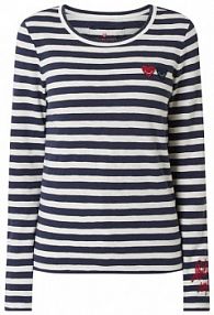 Bluza ze wzorem w paski model Calista Lieblingsstück niebieska damska