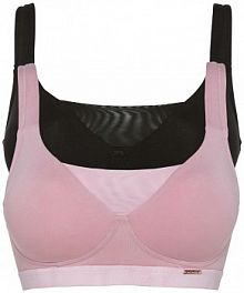 Biustonosz t-shirt Feel Comfort bez fiszbinów (2 szt.), bawełna organiczna  Bonprix