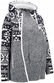 Bluza rozpinana ciążowa z polaru, z wstawką na nosidełko  damska Bonprix