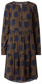 Sukienka z wiskozy ze wzorem na całej powierzchni model RainbowL Lieblingsstück niebieska