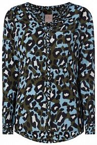 Bluzka z krepy model Ola Lieblingsstück zielona damska