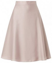Spódnica z satyny Swing różowa