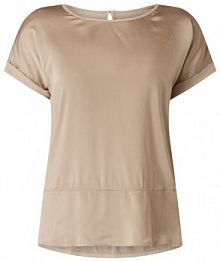 Bluzka z jedwabiem model Felisha Lieblingsstück beżowa damska