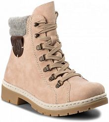 Trapery Rieker różowe damskie