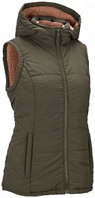 Kamizelka pikowana z podszewką z polarowego baranka  damska Bonprix