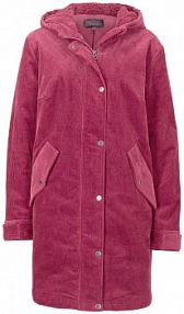 Parka sztruksowa na podszewce baranku, fason o linii litery A  Bonprix