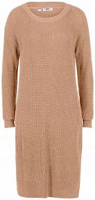 Sukienka dzianinowa oversized w prążek  Bonprix