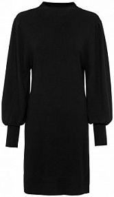 Sukienka dzianinowa z rękawami balonowymi  Bonprix