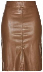 Spódnica ołówkowa z imitacji skóry  Bonprix