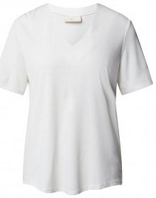 T-shirt z dekoltem w serek FREE/QUENT biały damski EAN 120958