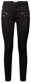 Spodnie materiałowe o kroju skinny fit z dodatkiem streczu model Aida FREE/QUENT czarne damskie EAN 115487